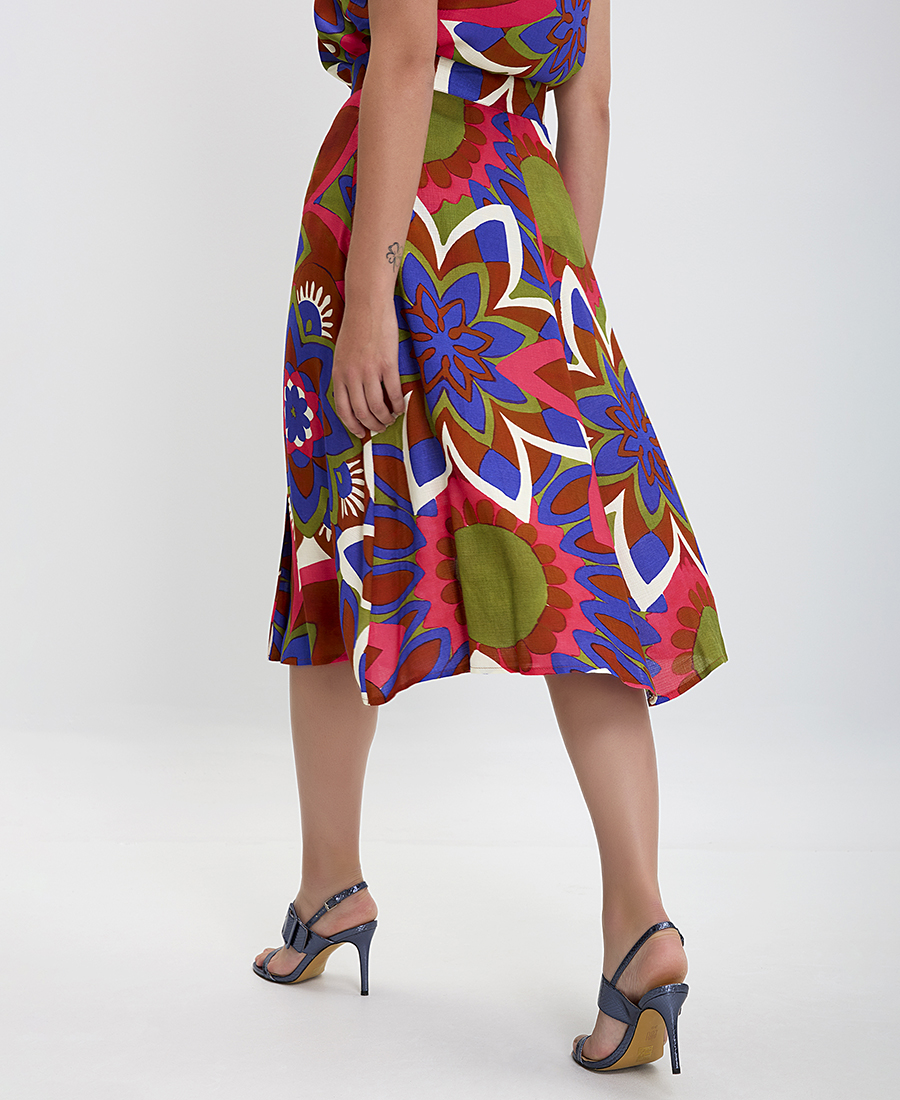 Φούστα Floral σε Εμπριμέ φωτογραφία