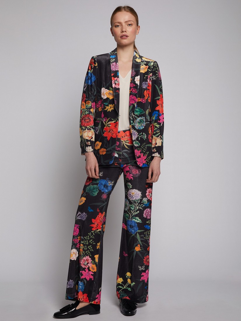 Παντελόνα Floral Printed σε Μαύρο Εμπριμέ φωτογραφία