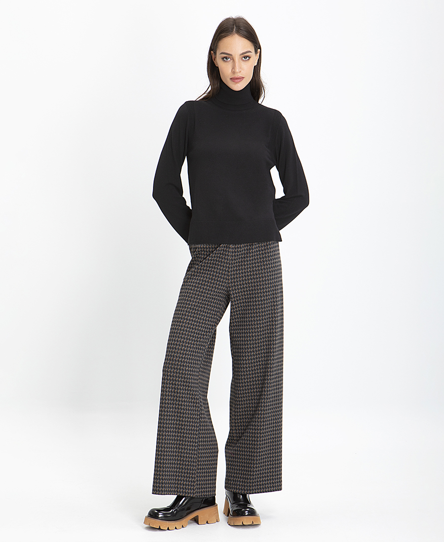 Παντελόνα Wide Leg σε Γκρι Εμπριμέ φωτογραφία