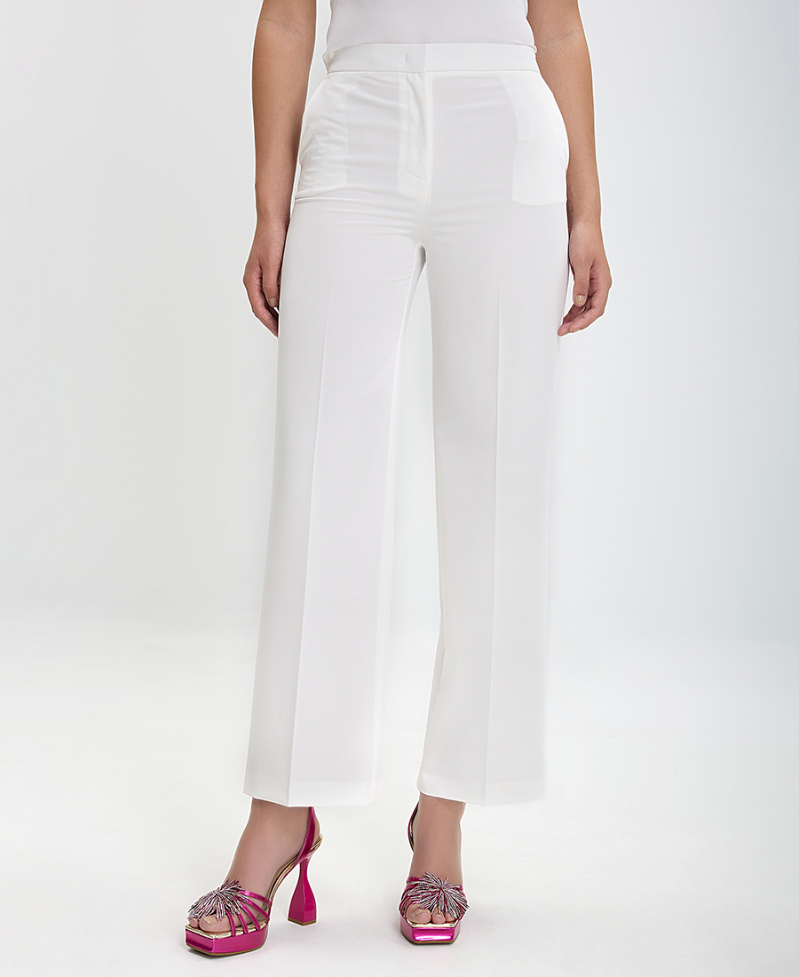 Παντελόνι Wide Leg σε Εκρού