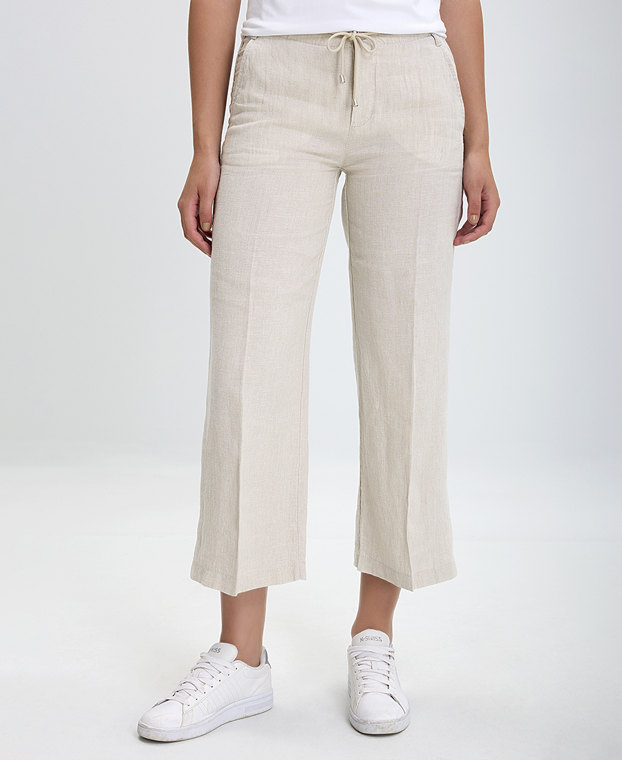 Παντελόνα Cropped σε Μπεζ