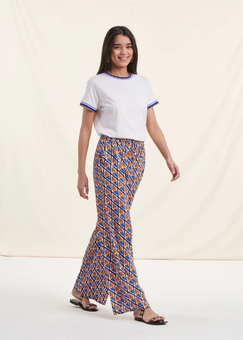 La Fee Maraboutee Παντελόνα Ethnic Print σε Μπλε Εμπριμέ φωτογραφία