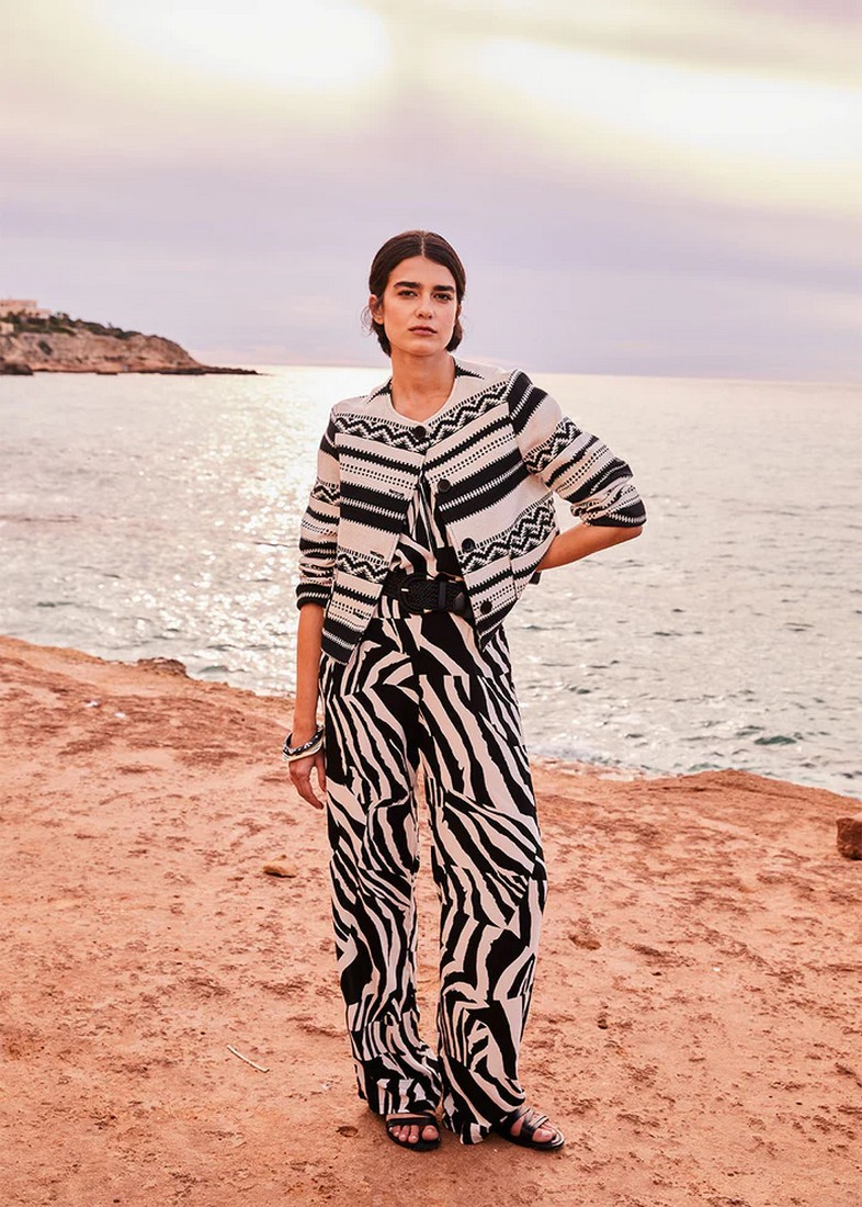 La Fee Maraboutee La Fee Maraboutee Παντελόνα Printed σε Ασπρόμαυρο
