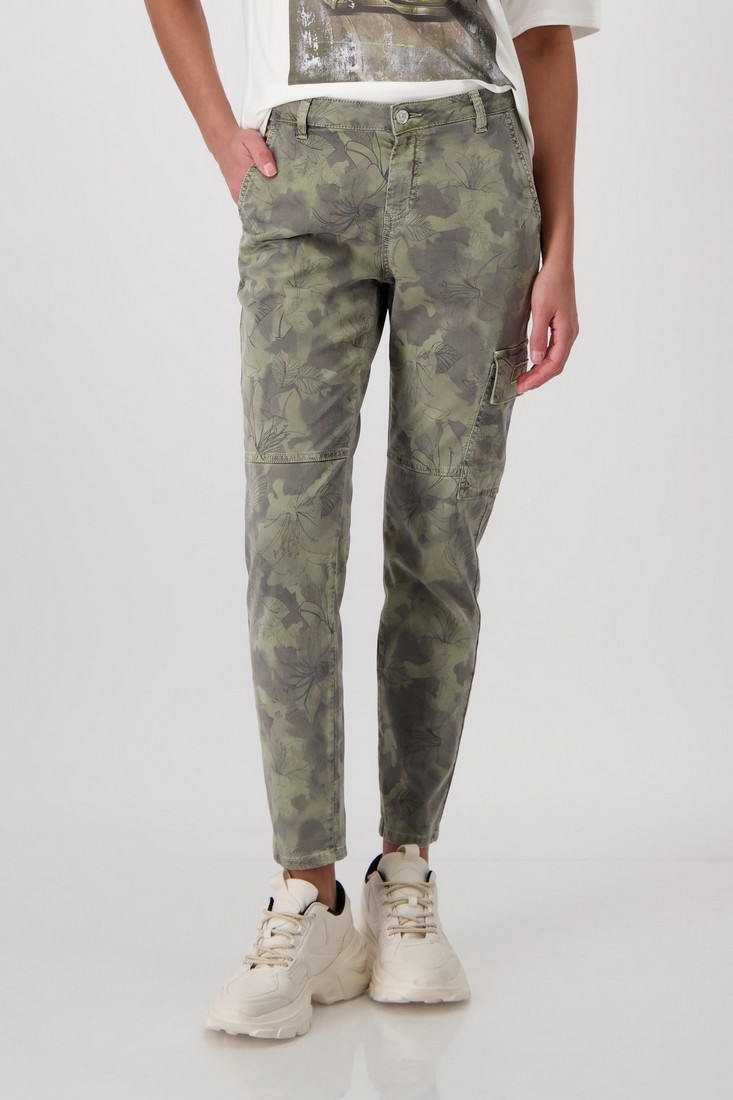 Monari Παντελόνι Floral σε Εμπριμέ