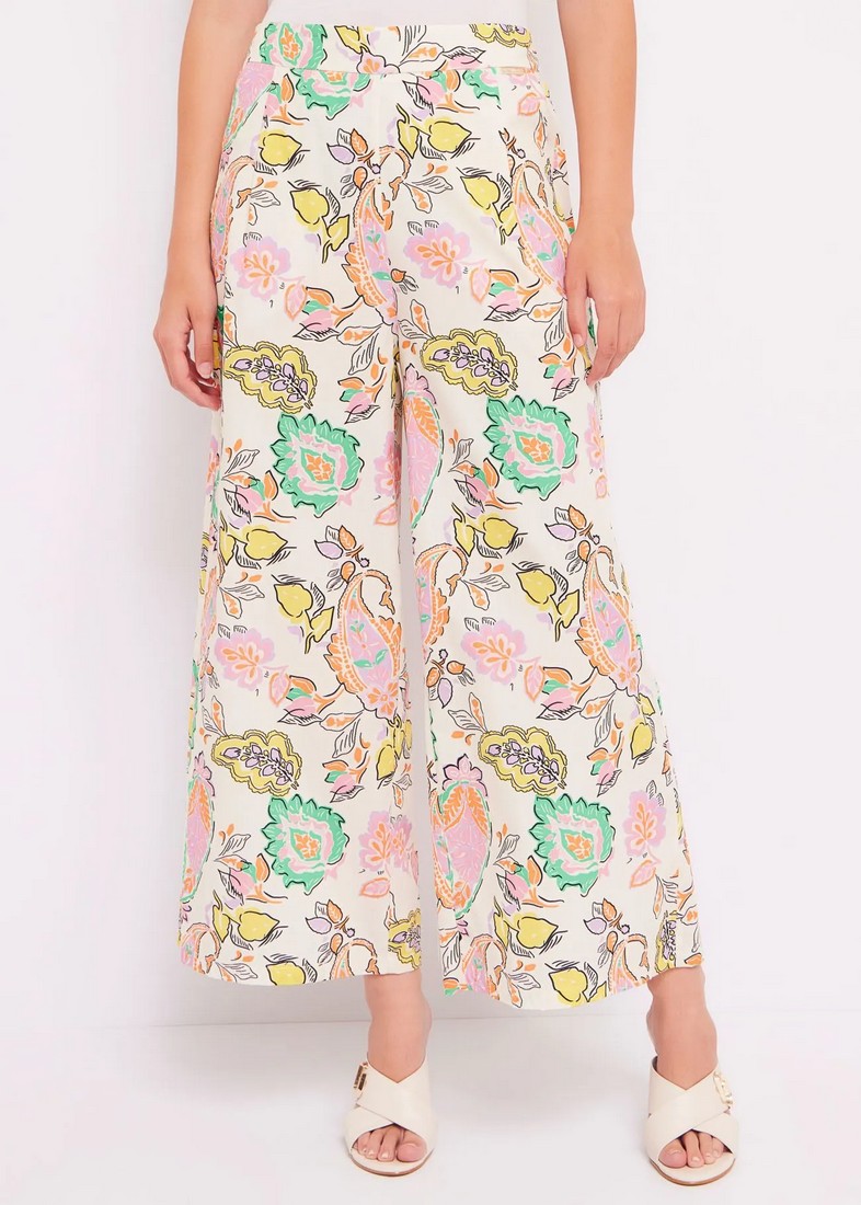 Gaudi Παντελόνα Floral Printed σε Εμπριμέ