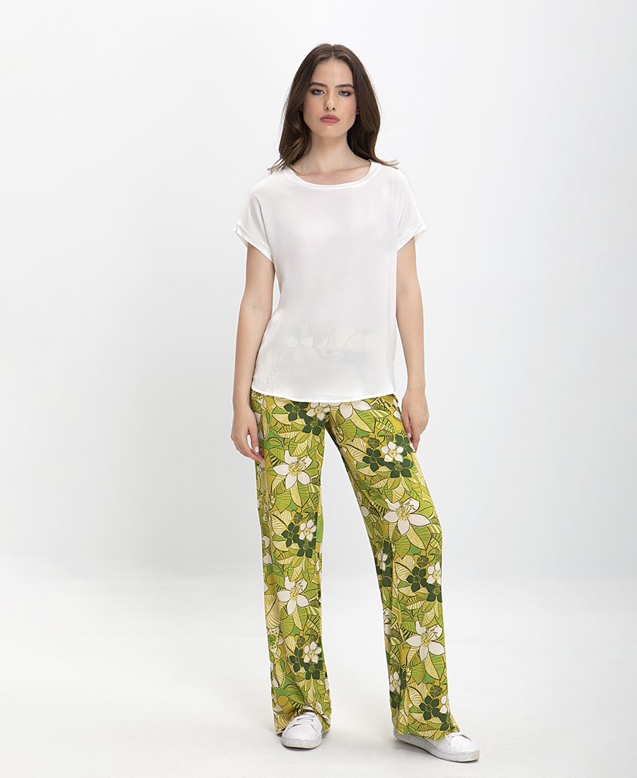Παντελόνα Floral σε Εμπριμέ φωτογραφία