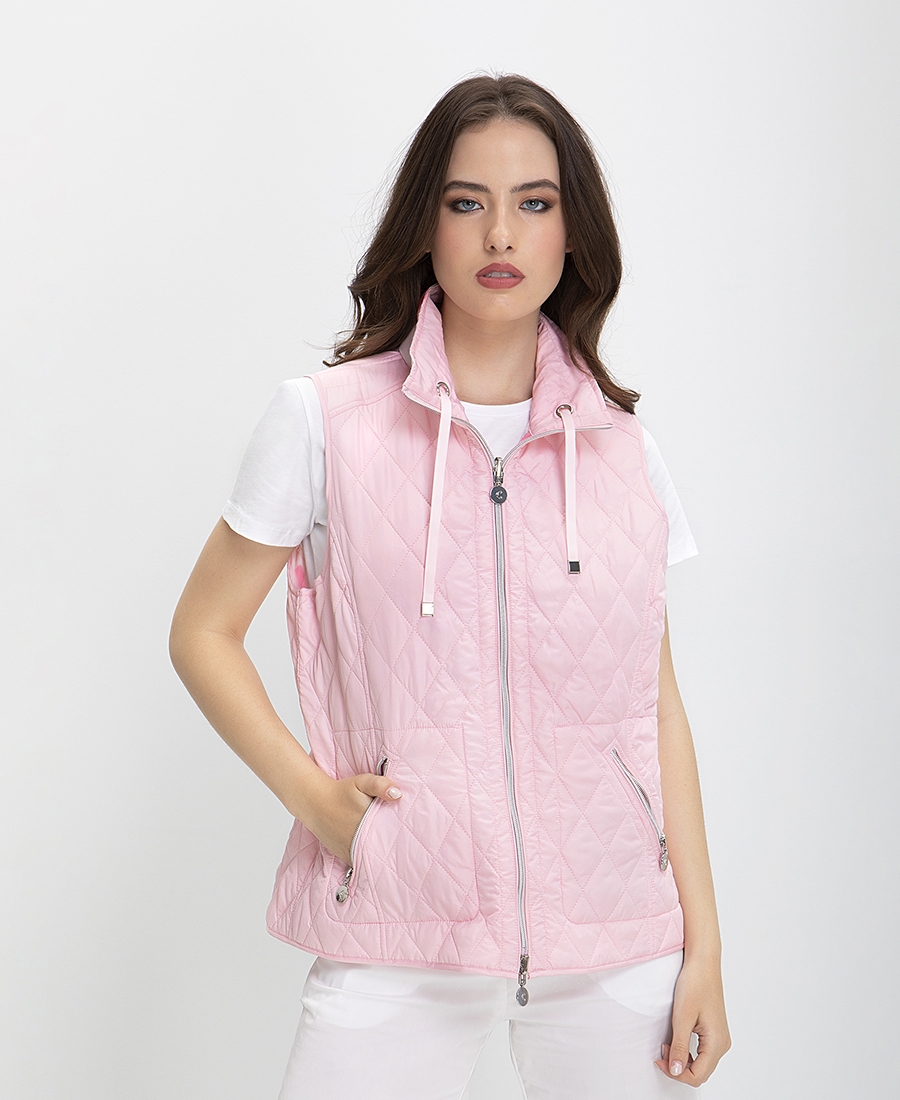 Clarina Double Face Αμάνικο Γιλέκο σε Ροζ