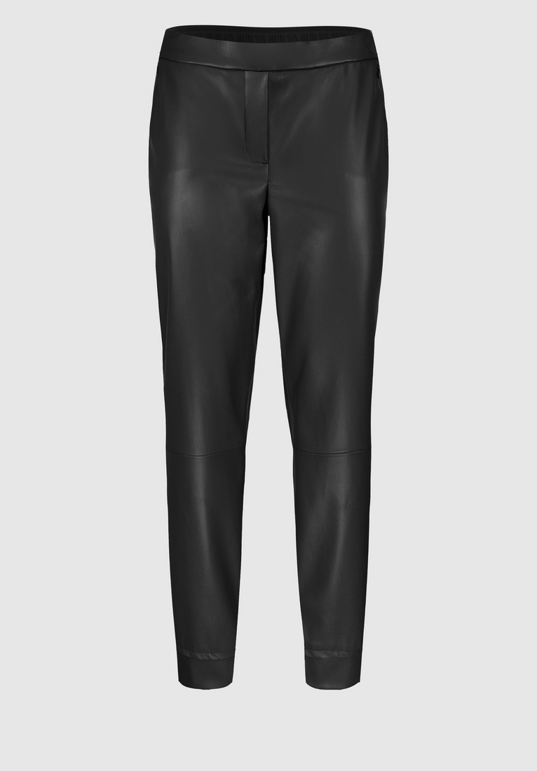 Παντελόνι με Δερμάτινη Όψη σε Μαύρο φωτογραφία