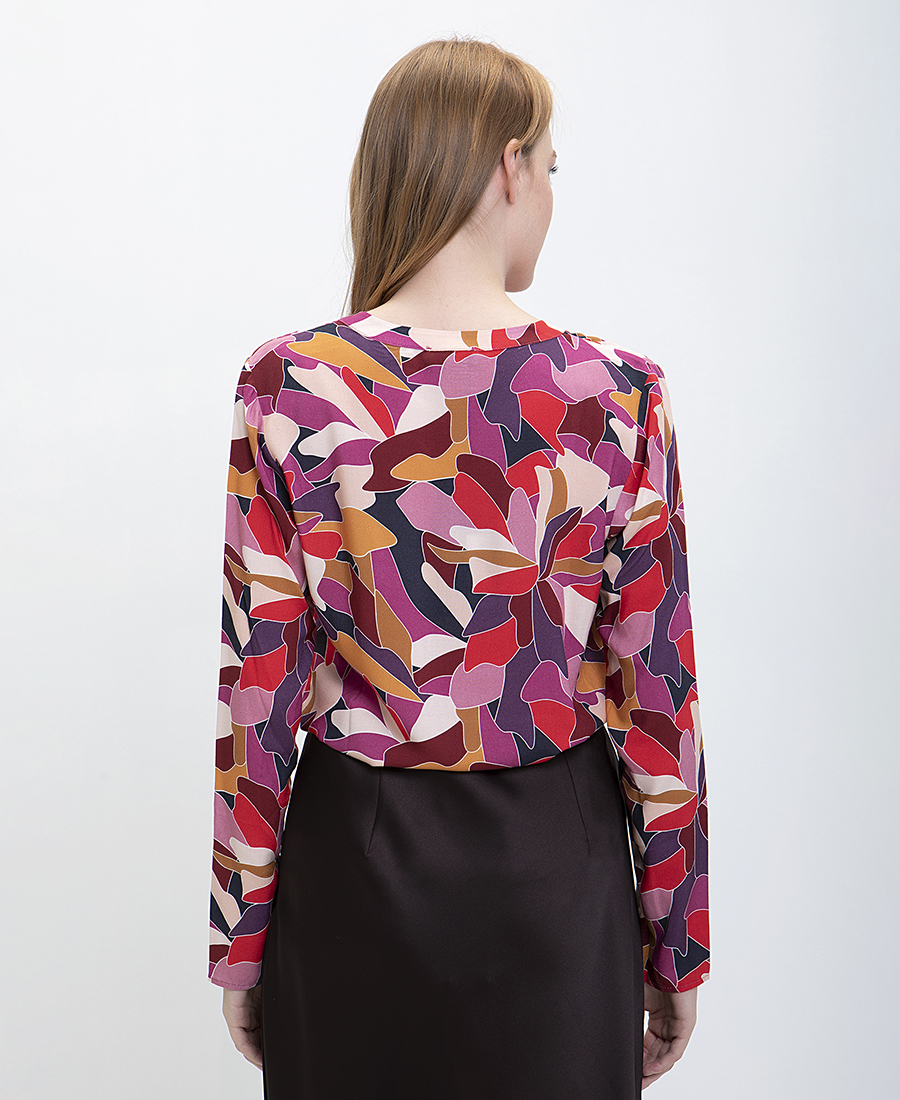 Printed Πουκάμισο σε Κόκκινο Εμπριμέ φωτογραφία