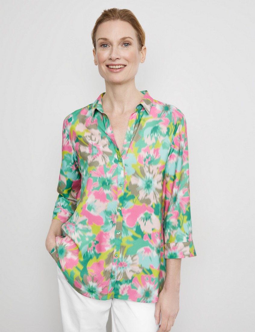 Gerry Weber Gerry Weber Πουκάμισο Sustainable σε Πράσινο Εμπριμέ