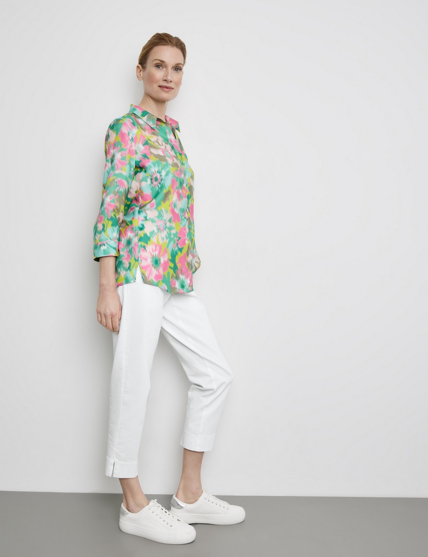 Gerry Weber Πουκάμισο Sustainable σε Πράσινο Εμπριμέ φωτογραφία