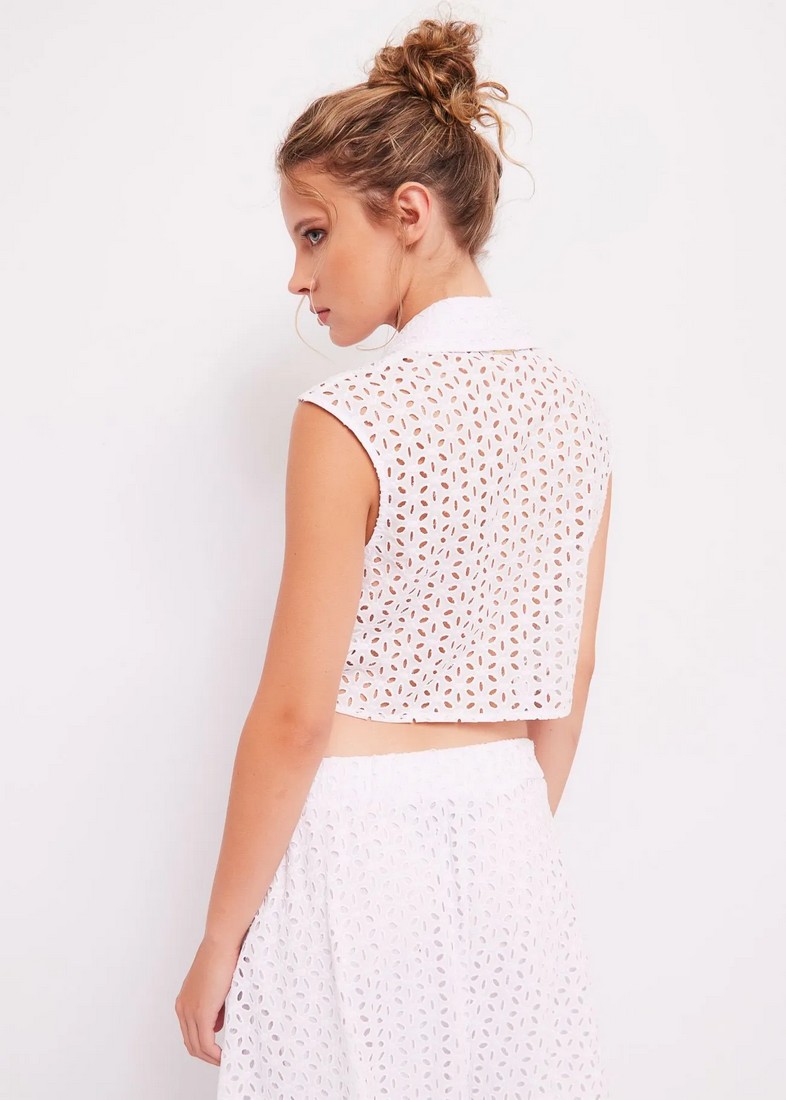 Gaudi Πουκάμισο Eyelet σε Λευκό φωτογραφία