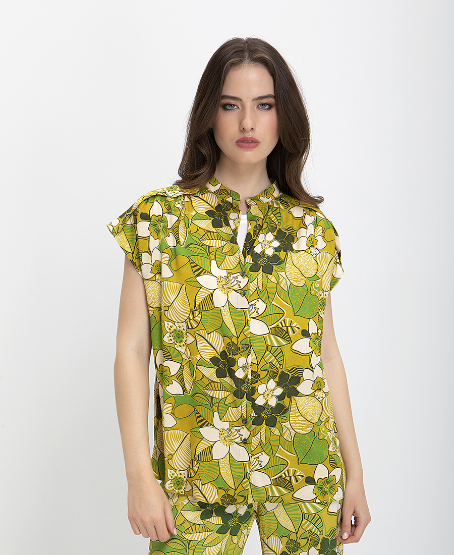 Diana D Πουκάμισο Floral Print σε Εμπριμέ