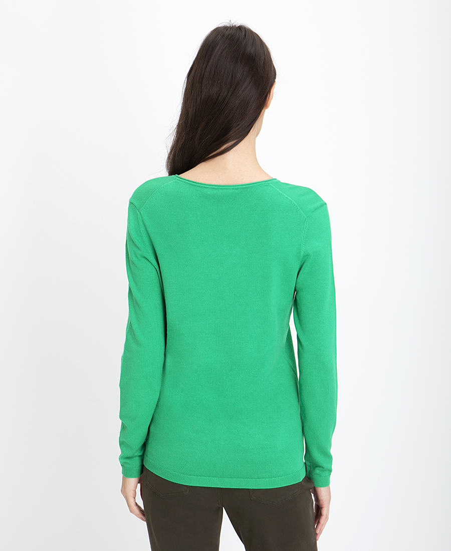 Πλεκτό με V Λαιμόκοψη φωτογραφία