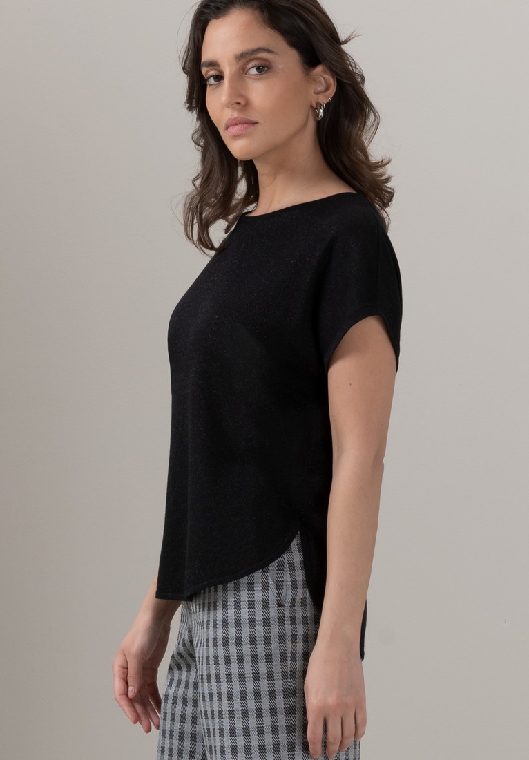 Πλεκτή Μπλούζα Glitter σε Μαύρο φωτογραφία