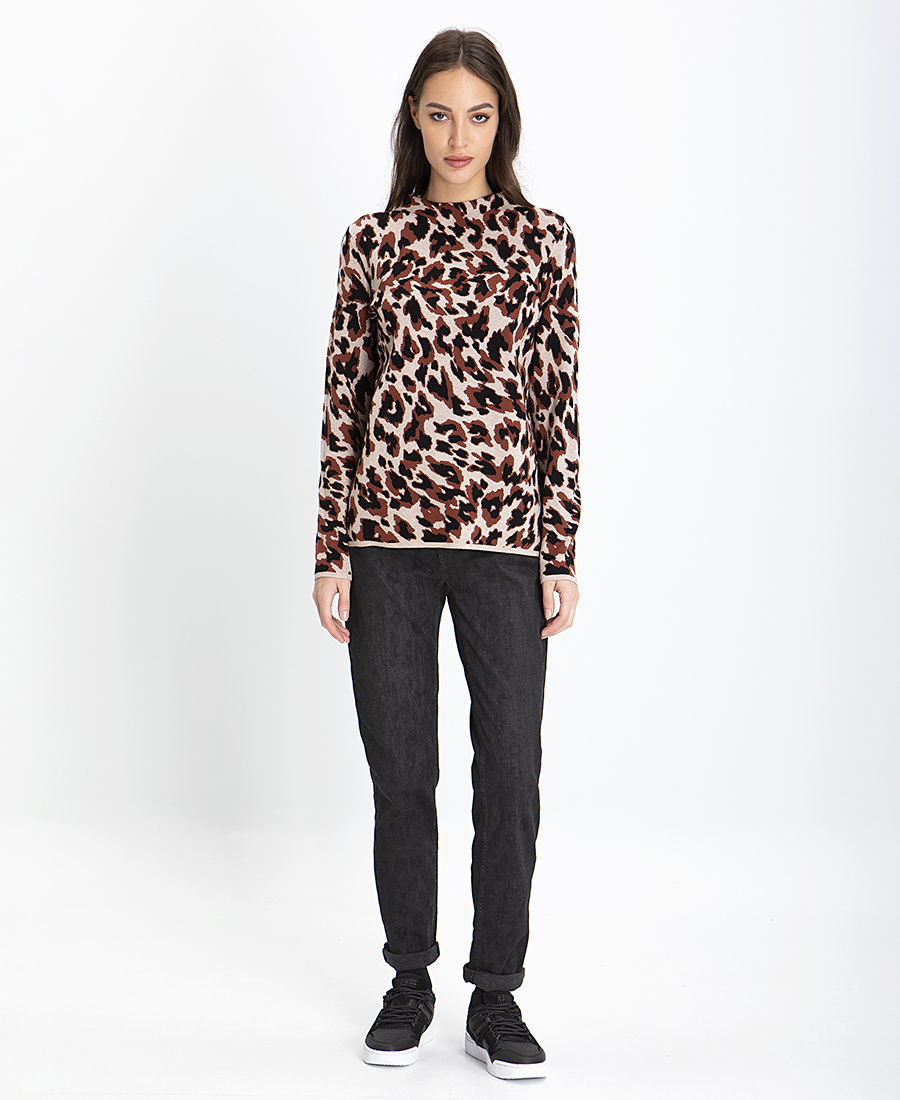 Gerry Weber Animal Print Πλεκτή Μπλούζα φωτογραφία