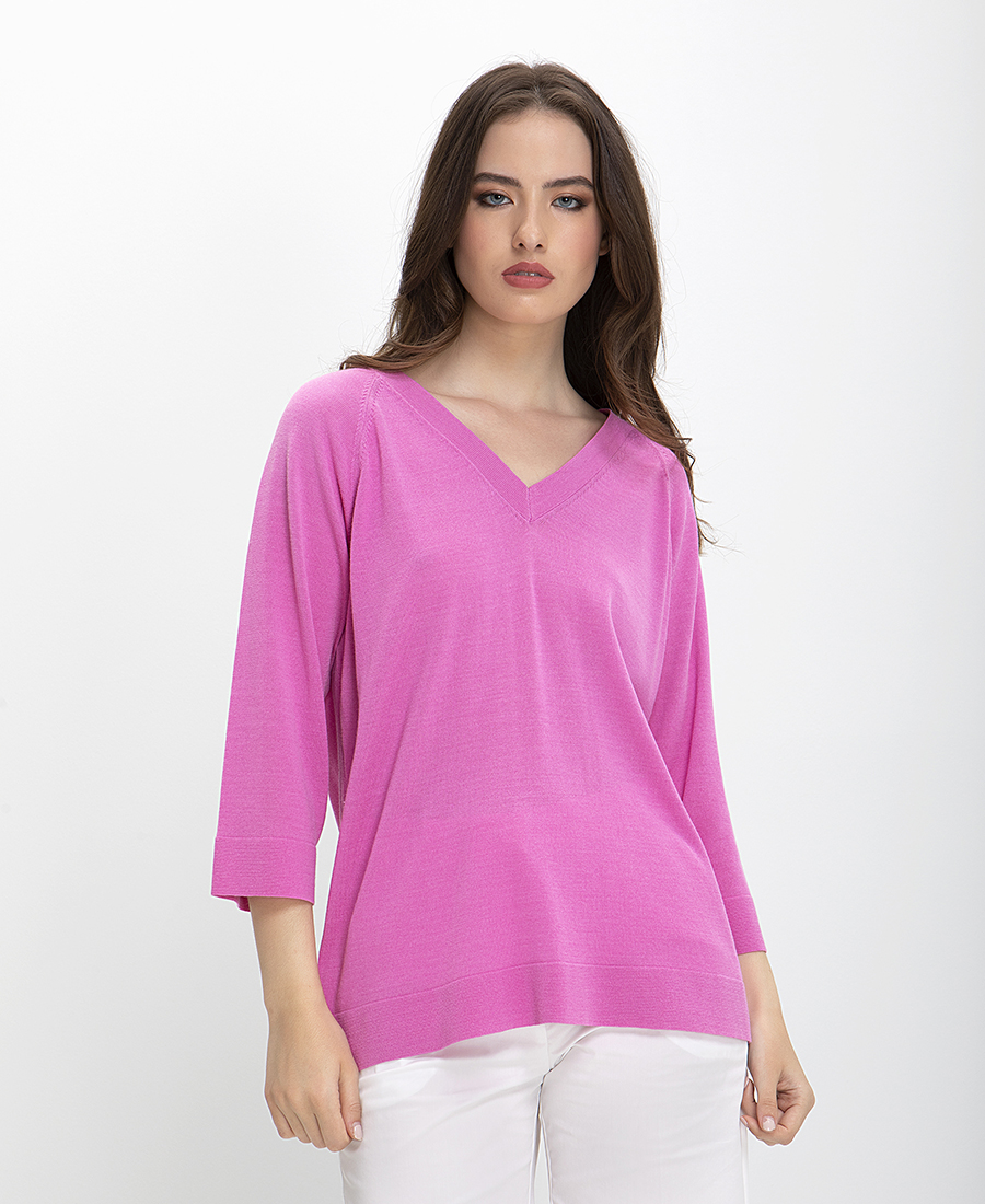 In Linea Firenze Πουλόβερ με V Λαιμόκοψη