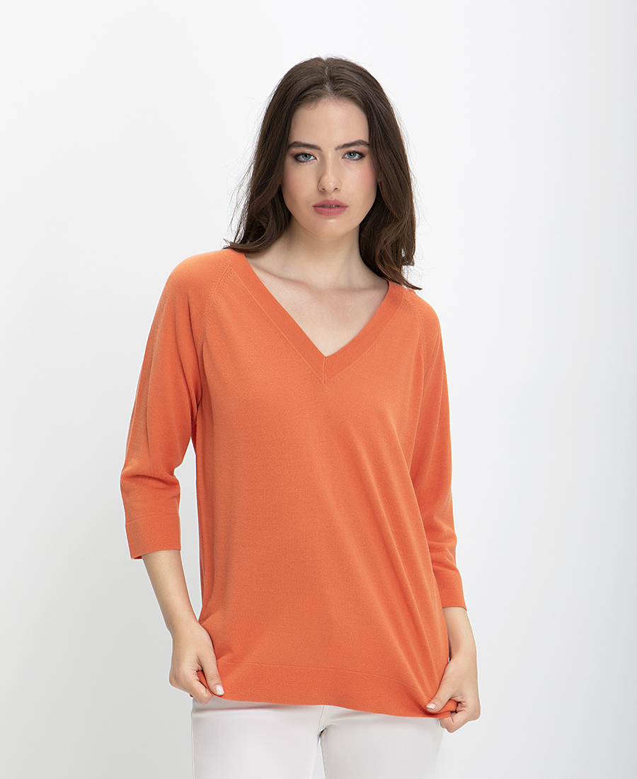 In Linea Firenze Πουλόβερ με V Λαιμόκοψη