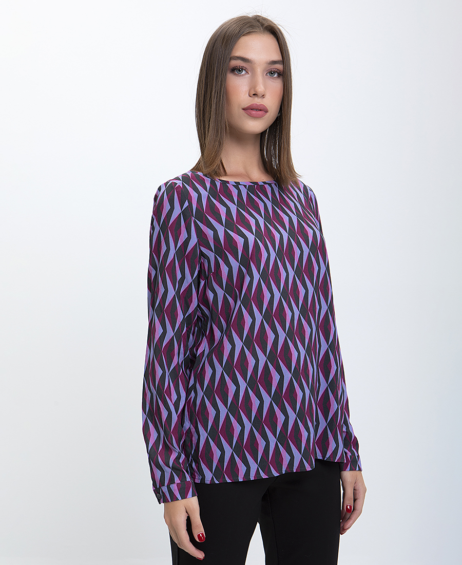 Clarina Printed Μπλούζα σε Εμπριμέ
