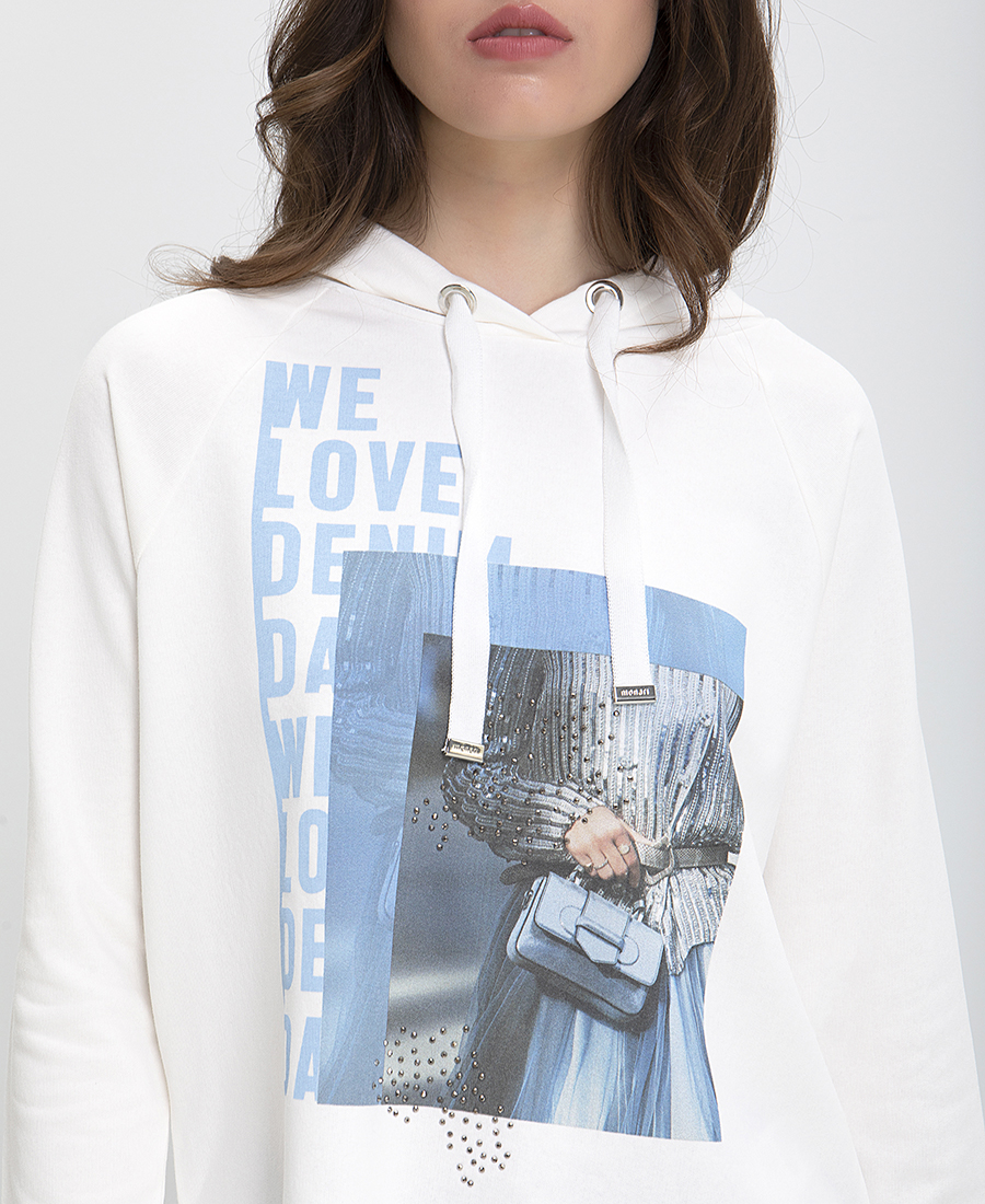 Monari Μπλούζα Αθλητική σε Ivory φωτογραφία