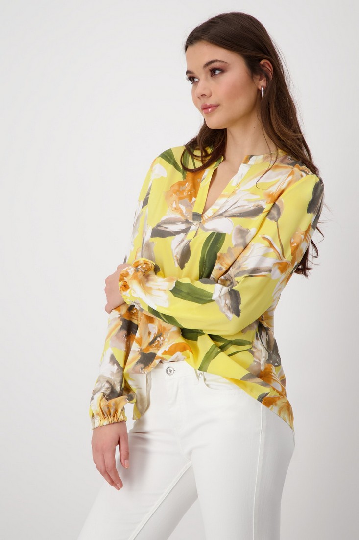 Monari Monari Μπλούζα Floral σε Μουσταρδί