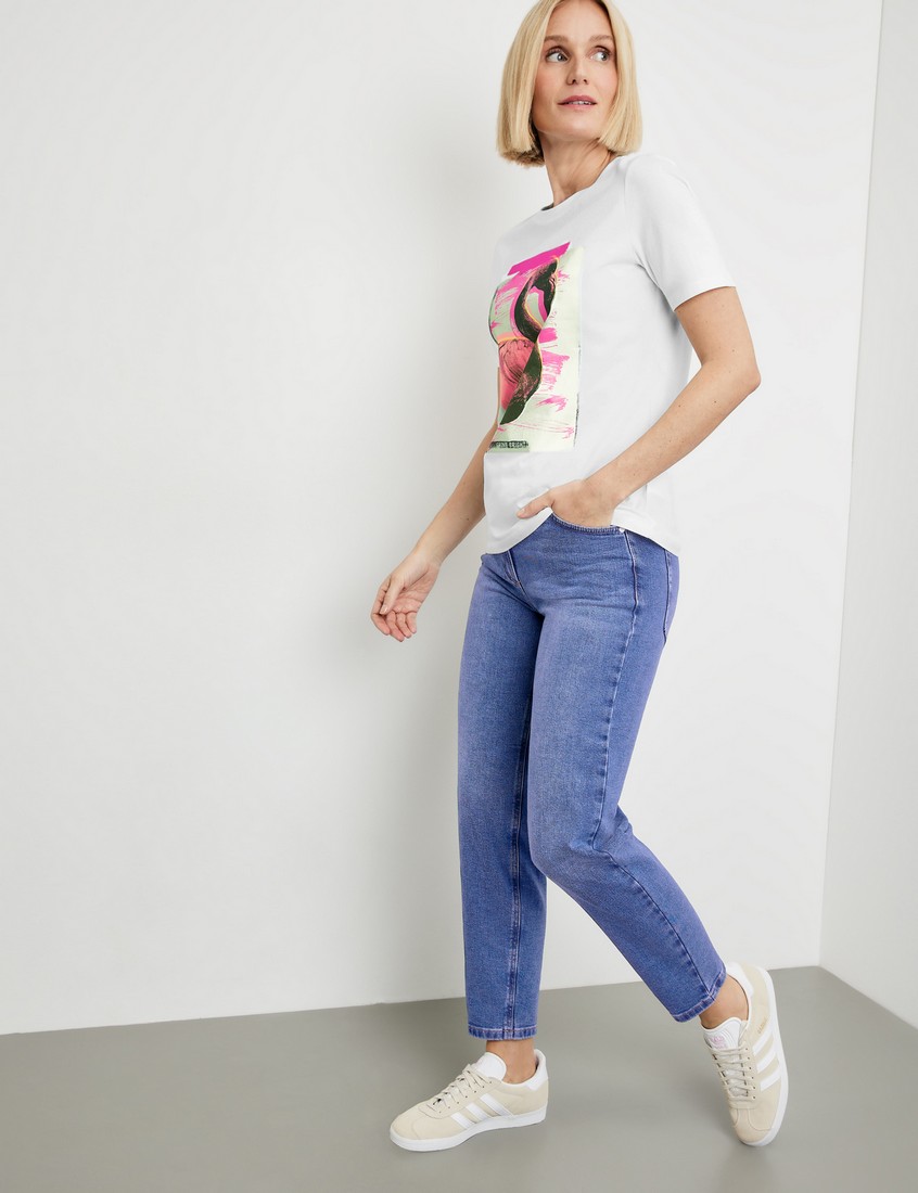 Gerry Weber T-Shirt με Τύπωμα σε Ivory φωτογραφία