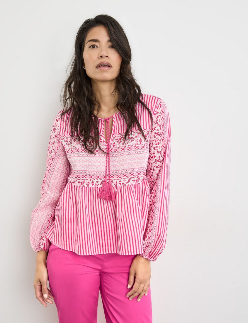 Gerry Weber Gerry Weber μπλούζα printed σε ροζ εμπριμέ