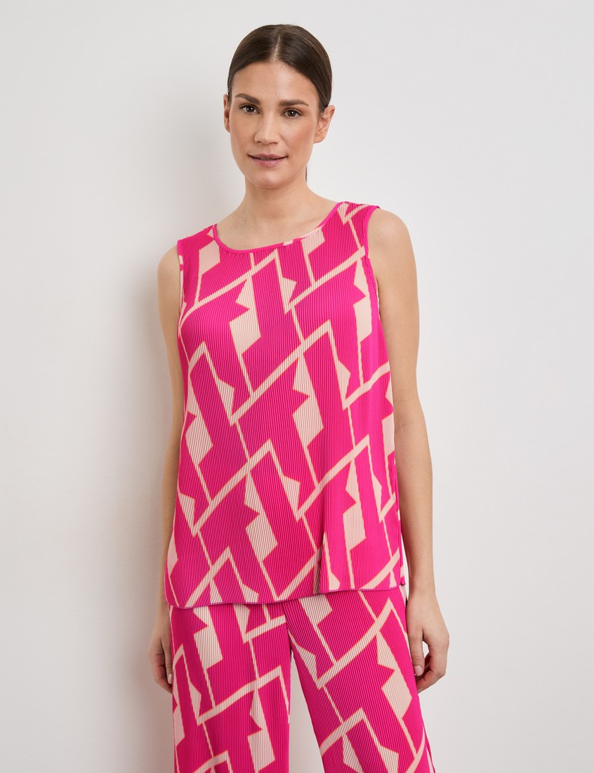 Gerry Weber Gerry Weber Μπλούζα Πλισέ σε Ροζ Εμπριμέ