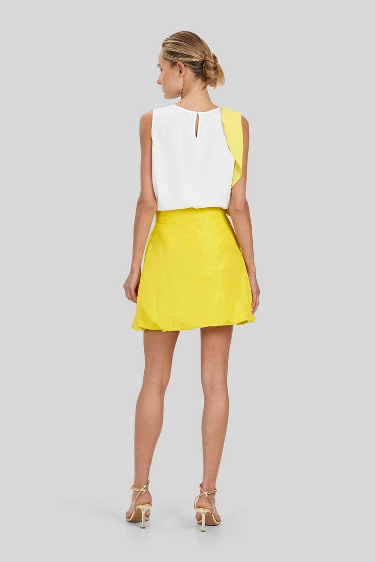 Caractere Top Crepe De Chine με Βολάν φωτογραφία