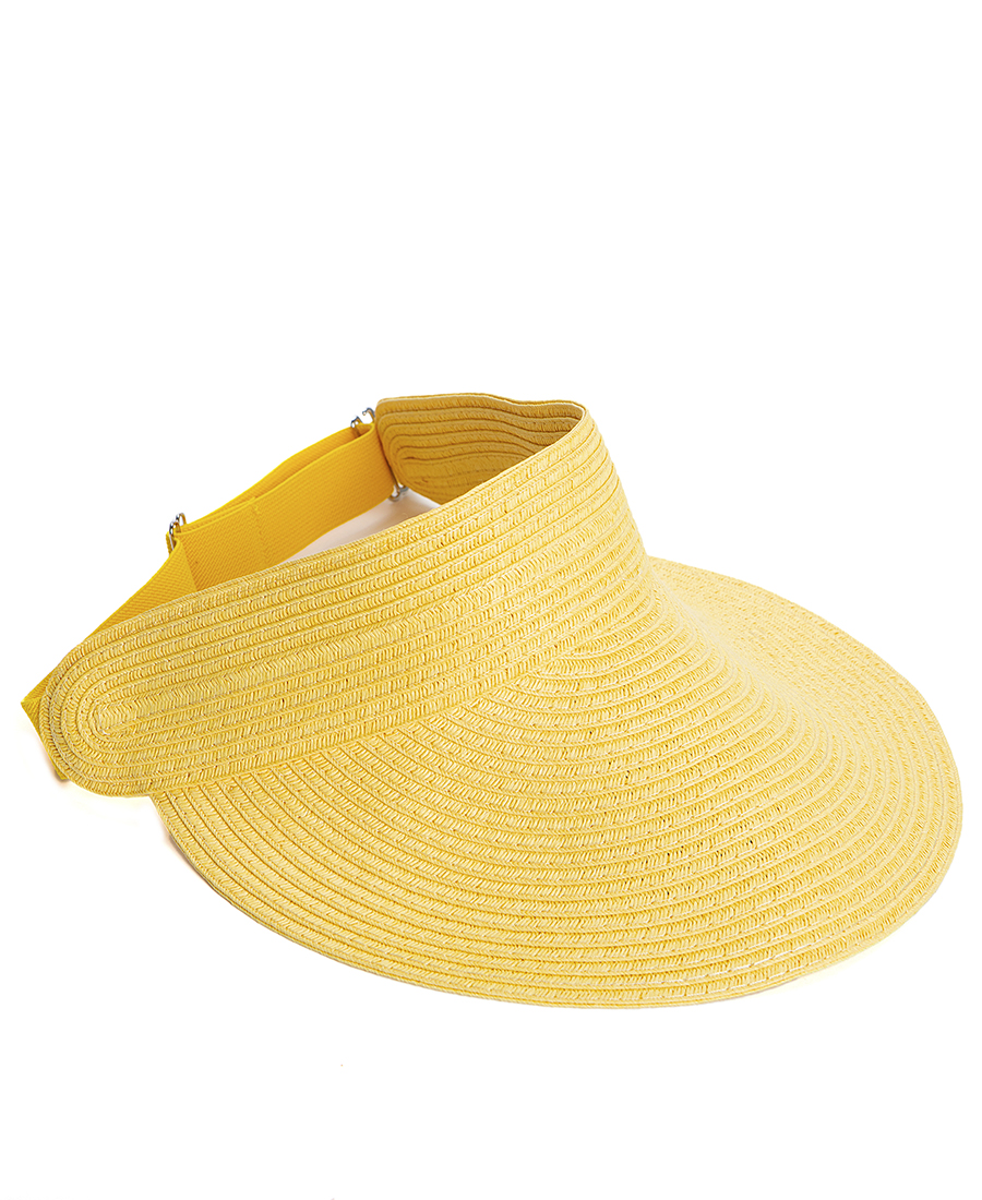 Clarina Καπέλο Tennis Raffia σε Κίτρινο