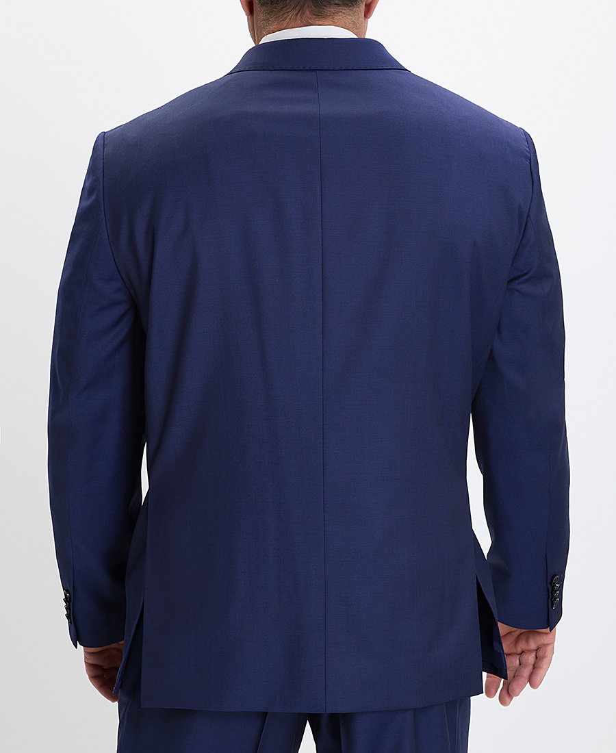 Kaiser Ηoff PLUS SIZE Ανδρικό Kοστούμι Modern Fit σε Μπλε Ραφ φωτογραφία