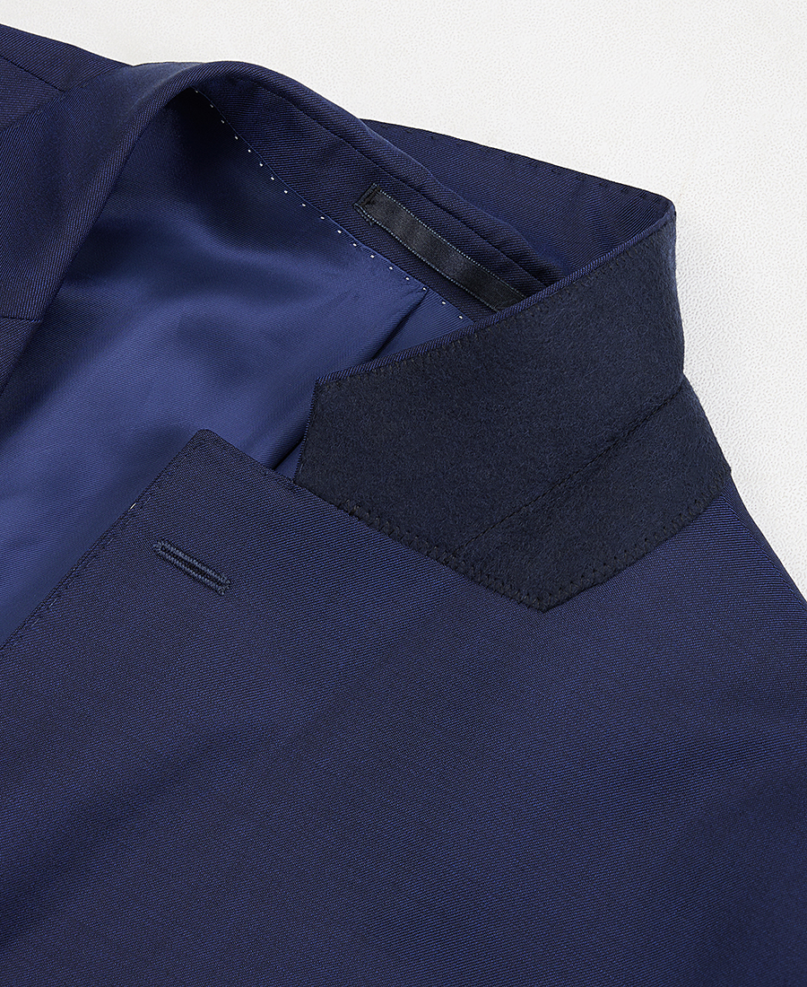 Kaiser Ηoff PLUS SIZE Ανδρικό Kοστούμι Modern Fit σε Μπλε Ραφ φωτογραφία