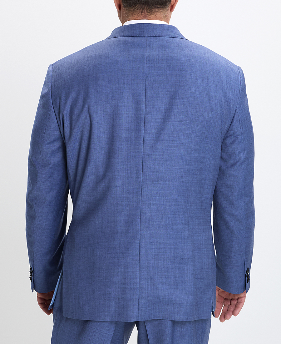 Kaiser Ηoff PLUS SIZE Ανδρικό Κοστούμι με Μικροσχέδιο Modern Fit σε Ανοιχτό Μπλέ φωτογραφία
