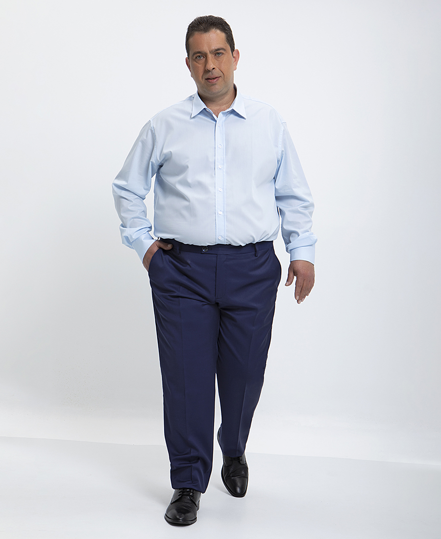 Vardas PLUS SIZE - Ε-motion Παντελόνι Super 100's modern fit φωτογραφία