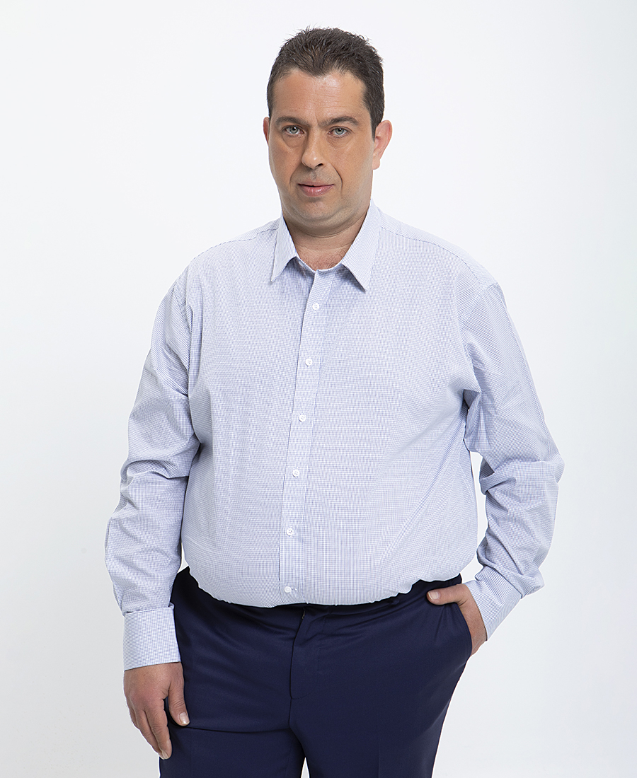 Vardas Vardas PLUS SIZE-Πουκάμισο Modern Fit σε Καρό