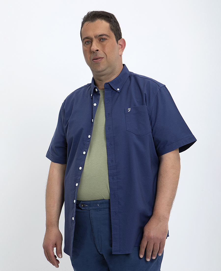 Farah PLUS SIZE-Farah Drayton Oxford Βutton Down Πουκάμισο