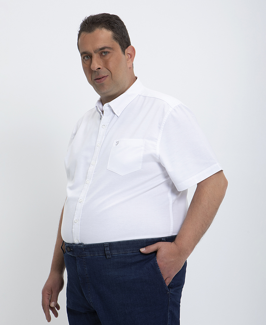 Farah PLUS SIZE-Farah Drayton Oxford Βutton Down Πουκάμισο