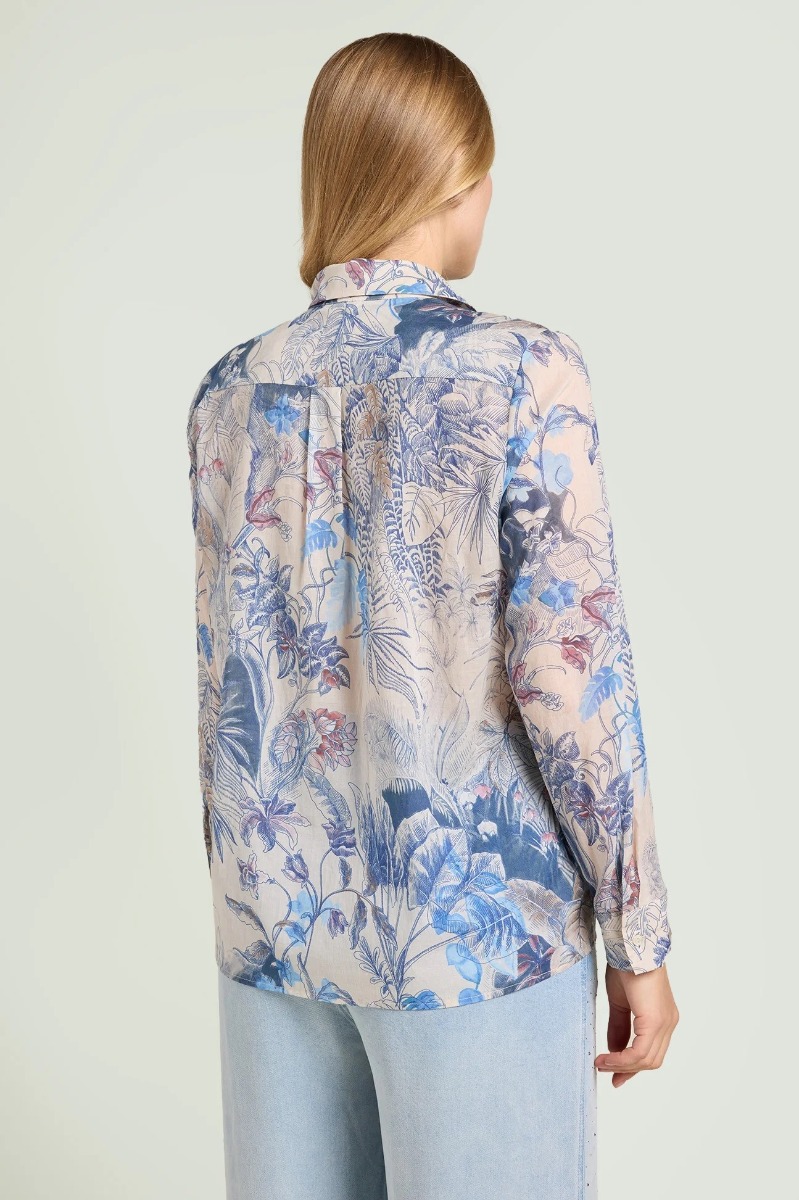 Luisa Viola Γυναικείο Πουκάμισο Βαμβακερό Με Floral Σχέδιο φωτογραφία