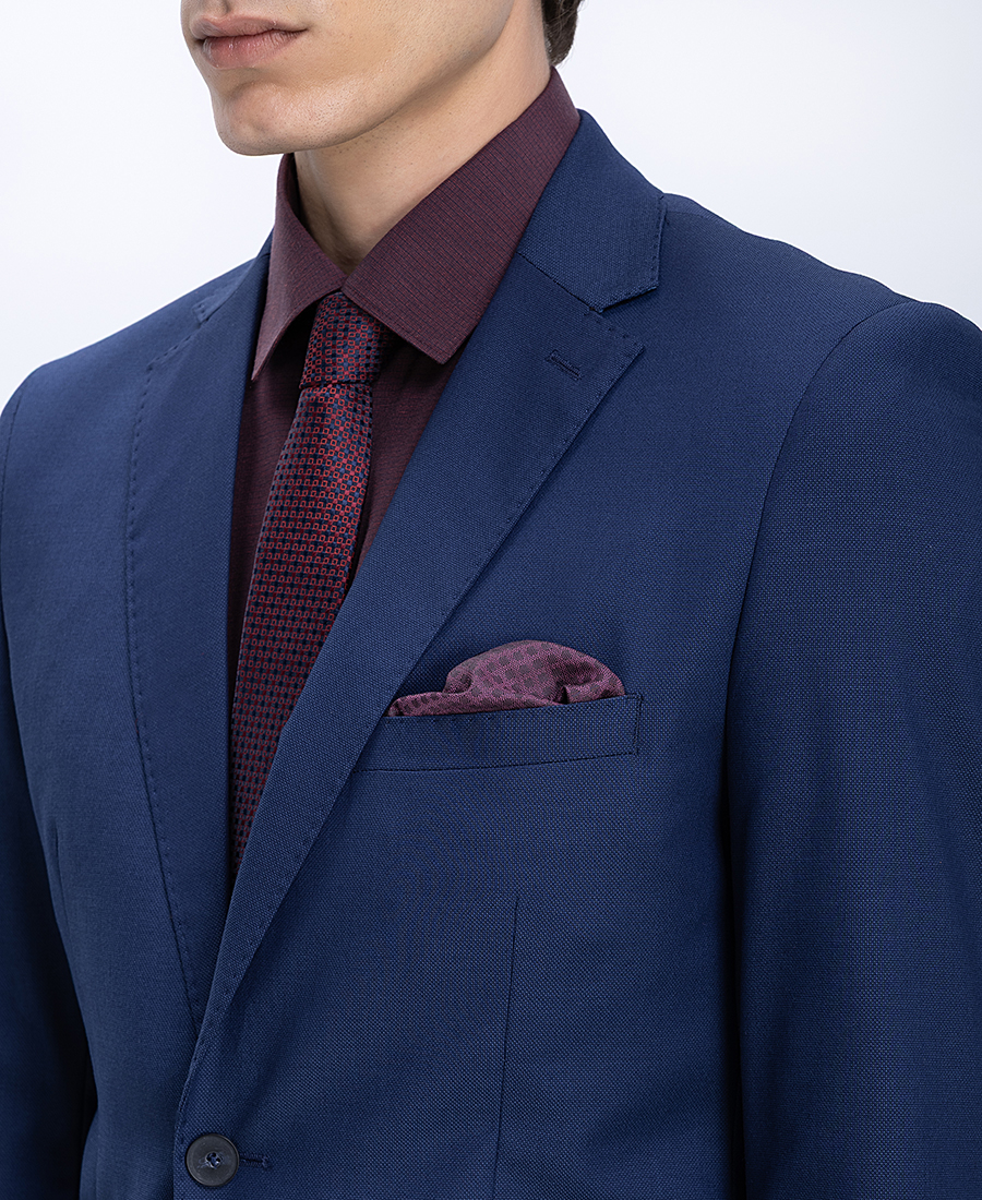 Ανδρικό Κοστούμι Slim Fit Με Κλασικό Πέτο φωτογραφία