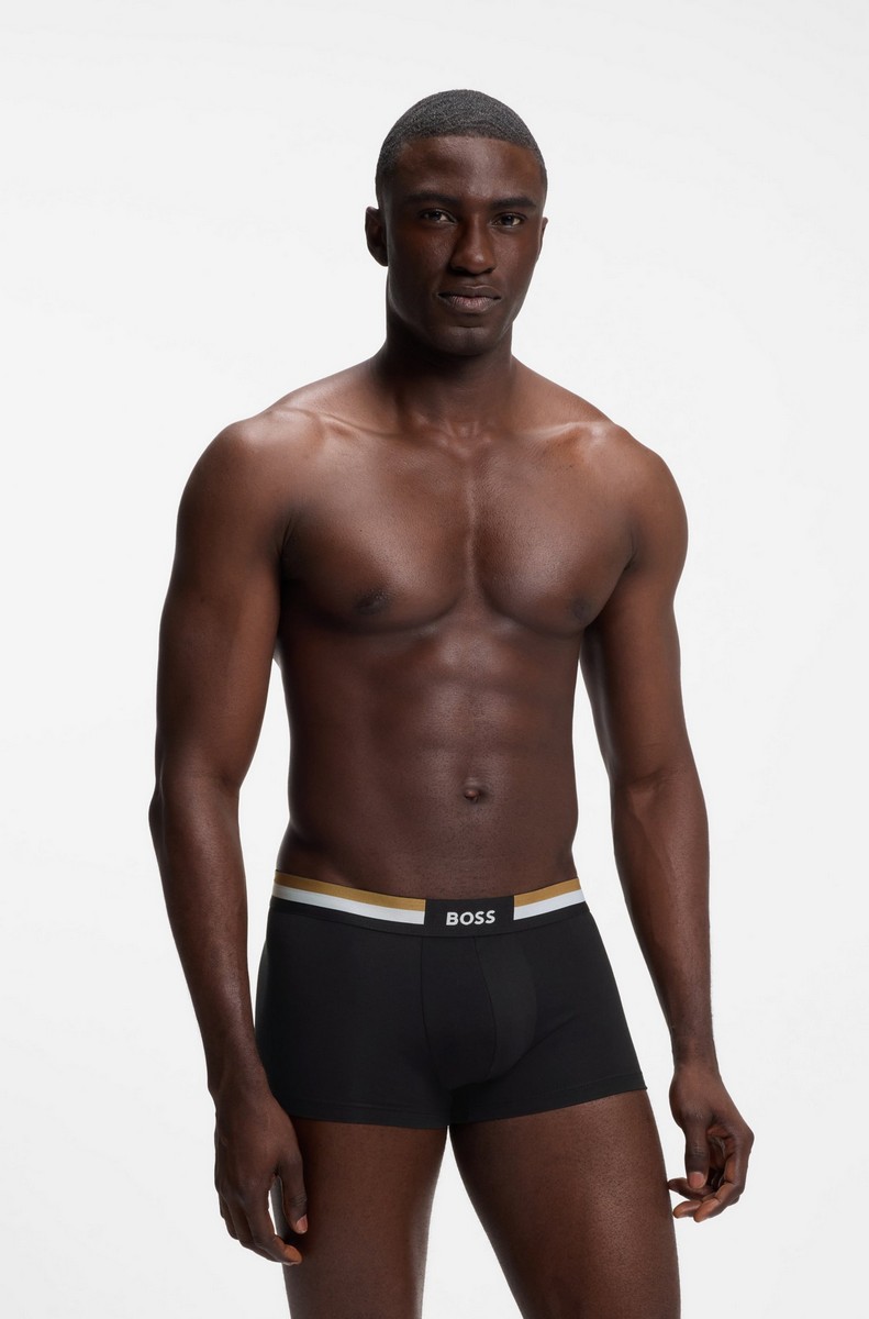 Boss Boss Ανδρικό Σετ 3 Boxer Trunks Regular Fit Με Signature Waistband