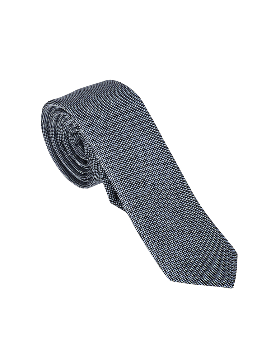 Hugo Hugo Ανδρική Γραβάτα Slim με Ζακάρ Μικροσχέδιο σε Μπλε