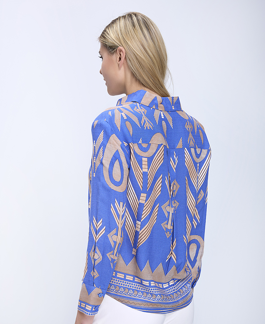 Anonyme Γυναικείο Πουκάμισο Regular Fit Με All Over Print Και Γιακά φωτογραφία