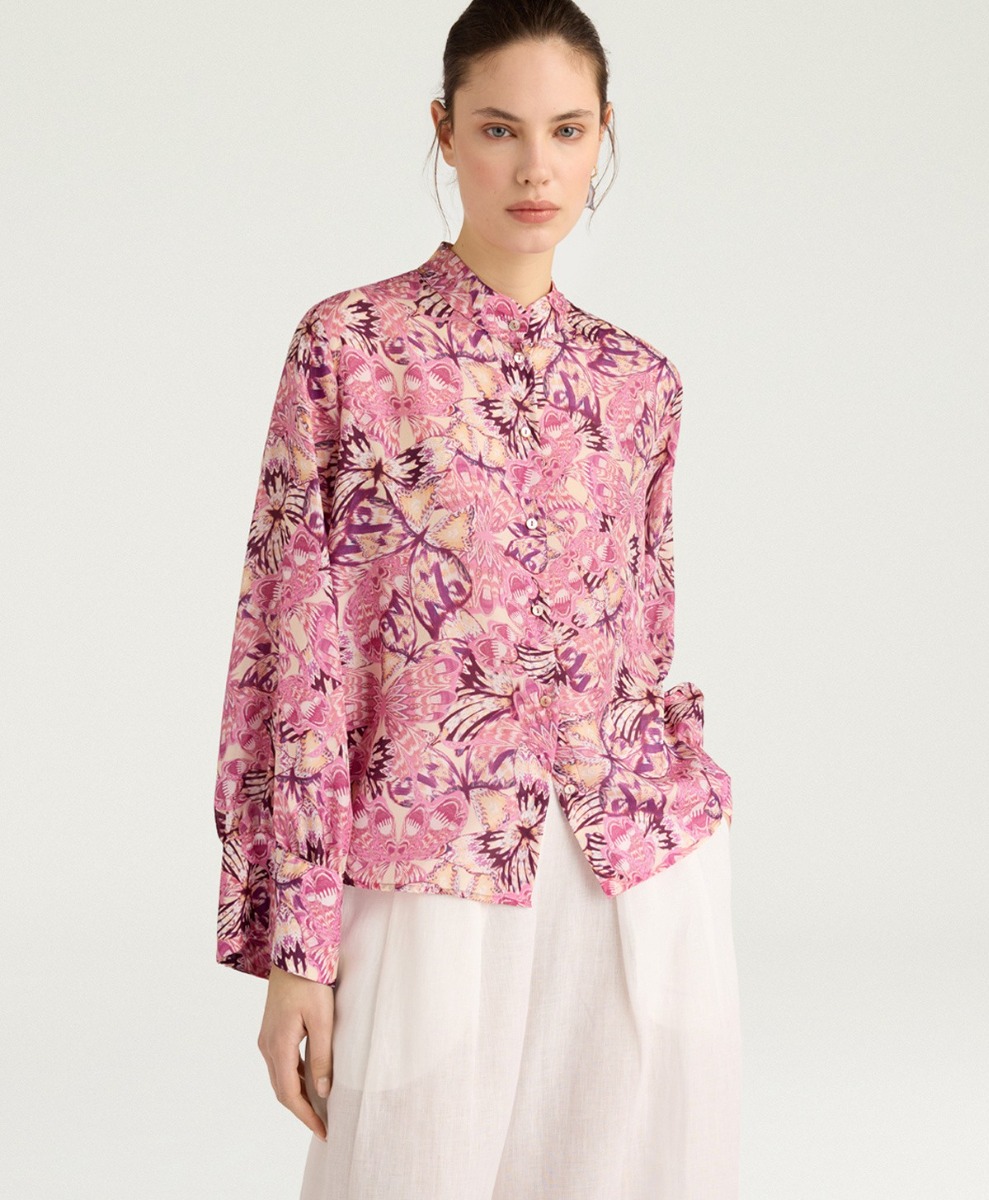 Momoni Γυναικείο Πουκάμισο Franklin Με Floral Butterfly Μοτίβο φωτογραφία