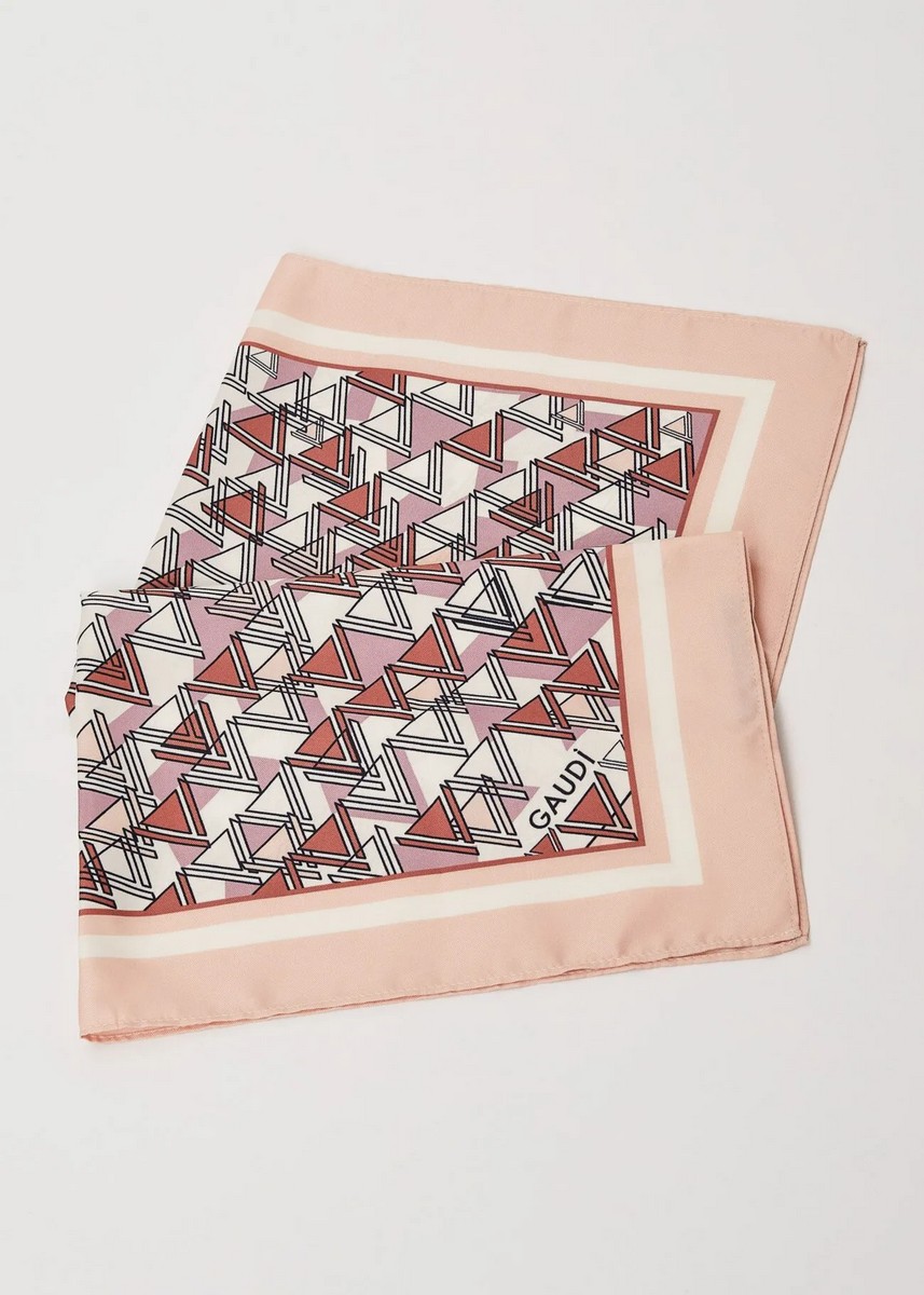 Gaudi Γυναικείο Φουλάρι Εμπριμέ Με Geometric Σχέδιο