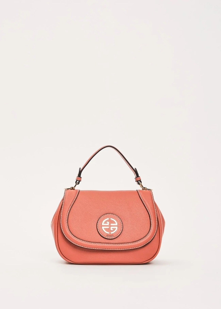 Gaudi Gaudi Γυναικεία Τσάντα Χειρός Με Μεταλλικό Logo Και Αποσπώμενο Λουράκι Ώμου