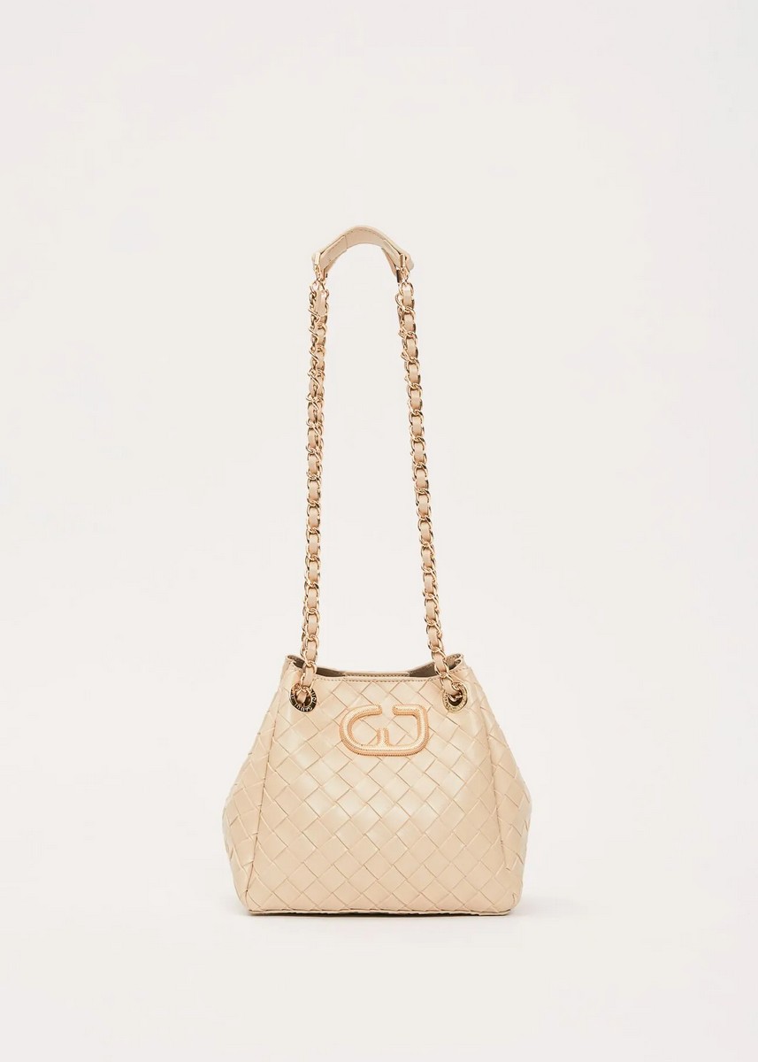 Gaudi Gaudi Γυναικεία Τσάντα Bucket Με Πλεκτό Σχέδιο Και Αλυσίδα