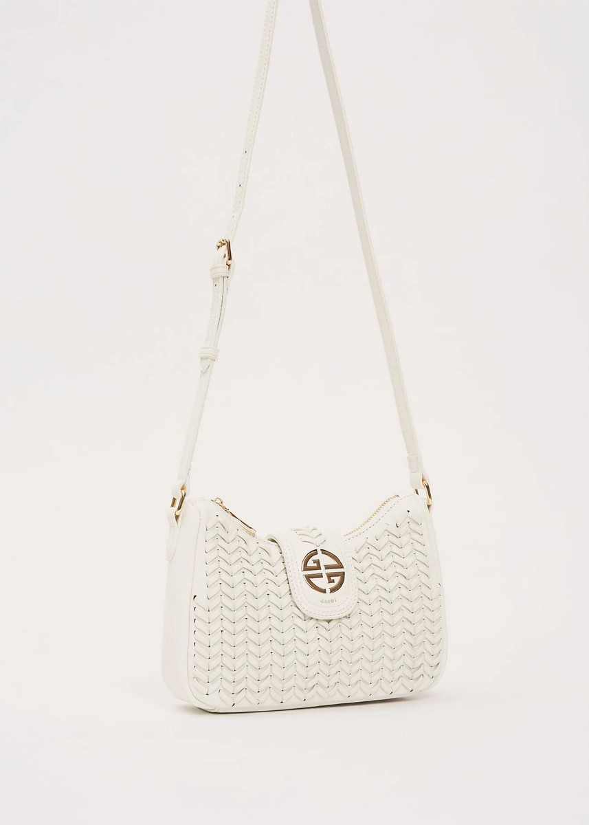 Gaudi Γυναικεία Τσάντα Crossbody Με Πλεκτό Σχέδιο Και Καπάκι