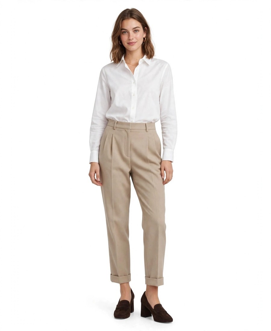 Bibilou Bibi Lou Γυναικεία Καφέ Σουέτ Loafer Pumps Με Τακούνι Για Business & Formal Εμφανίσεις - 3