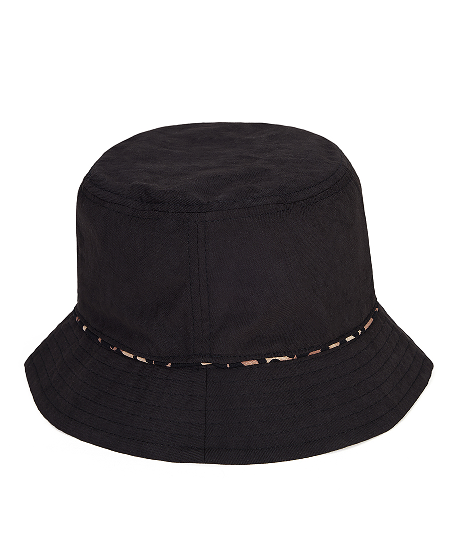 Clarina Γυναικείο Καπέλο Bucket Διπλής Όψης σε Μαύρο & Animal Print